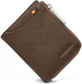 img 4 attached to 👝 LAORENTOU Genuine Leather Wallet: Stylish Men's Accessory for Wallets, Card Cases & Money Organizers