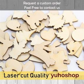 img 2 attached to 🐭 Set of 10 Wooden Mickey Mouse Head Cutouts - 1.5" (Wide Ear to Ear) X 1/8" - Unfinished Wood Embellishments for DIY Wedding Guestbook Sign and Crafts