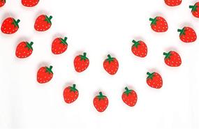 img 3 attached to 🍓 Strawberry Garland: Vibrant Birthday & Party Decorations for Creative Décor