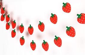 img 4 attached to 🍓 Strawberry Garland: Vibrant Birthday & Party Decorations for Creative Décor