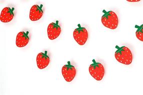 img 1 attached to 🍓 Strawberry Garland: Vibrant Birthday & Party Decorations for Creative Décor