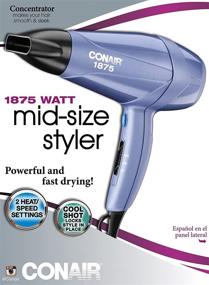 img 1 attached to Conair Mid Size Styler Dryer Purple