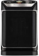 🔥 rowenta so9276 silent comfort electronic ceramic heater: eco-mode, 215 sq. ft, black logo
