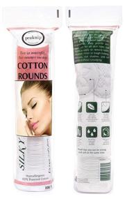 img 3 attached to 🎀 Premium 100% Cotton Rounds for Gentle Makeup Removal - Hypoallergenic, Lint-Free (100 Count)