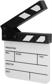 img 4 attached to Acrylic Director Scene Clapperboard with Magnet Inside - Mini Film Clapboard for Shoot Prop, Advertisement, Home Decoration, Cosplay, Background - Including Pen