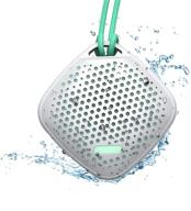 🔊 lezii shower speaker: waterproof bluetooth speaker with stereo sound, 12h playtime, mic - portable and mini, with lanyard and tws, ideal for home, party, travel, pool, beach, outdoor use logo