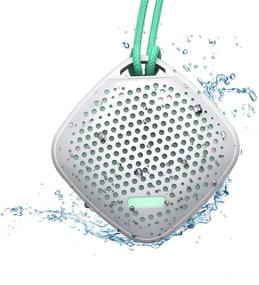 img 4 attached to 🔊 LEZII Shower Speaker: Waterproof Bluetooth Speaker with Stereo Sound, 12H Playtime, Mic - Portable and Mini, with Lanyard and TWS, Ideal for Home, Party, Travel, Pool, Beach, Outdoor Use