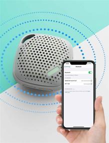 img 2 attached to 🔊 LEZII Shower Speaker: Waterproof Bluetooth Speaker with Stereo Sound, 12H Playtime, Mic - Portable and Mini, with Lanyard and TWS, Ideal for Home, Party, Travel, Pool, Beach, Outdoor Use