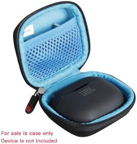 img 3 attached to Hermitshell Travel Case For JBL Tune 120TWS - True Wireless In-Ear Headphone (Black Blue)