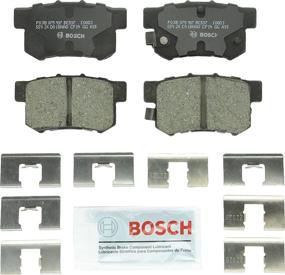 img 1 attached to Набор керамических задних тормозных накладок Bosch BC537 QuietCast Premium для Acura CL, CSX, ILX, RSX, TL, TSX, Vigor; Honda Accord, Civic, CR-Z, Prelude, S2000; Suzuki Kizashi, SX4.