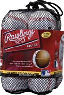 ⚾️ rawlings olb3bag12 официальная лига рекреационного применения, бейсбольные мячи, набор оптом из 12 штук, белые. логотип