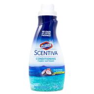 clorox scentiva liquid fabric softener and conditioner - pacific breeze & coconut scent | 41 fl. oz. bottle - long-lasting fragrance for all fabrics logo