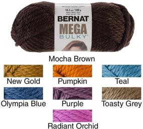 img 2 attached to 🧶 Buy Bernat Mega Bulky Yarn, 10.5 oz, Pumpkin - Single Ball