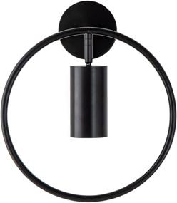 img 4 attached to 💡 Traseia LED Wall Sconce: Sleek Modern Light Fixture for Indoor Spaces - Bedroom, Bathroom, Living Room, Hotel, Bar, Hallway (AC110-277V, Black)