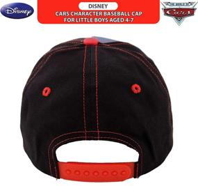 img 1 attached to 🧢 Disney Toddler Baseball Hat for Boys, Ages 2-7, Lightning McQueen Kids Cap, Sunhat with Washed Design