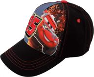 🧢 disney toddler baseball hat for boys, ages 2-7, lightning mcqueen kids cap, sunhat with washed design логотип