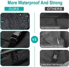 img 2 attached to 🚗 Waterproof Car Rooftop Cargo Carrier Bag | Heavy-Duty Straps | Weatherproof | 17 Cubic Feet