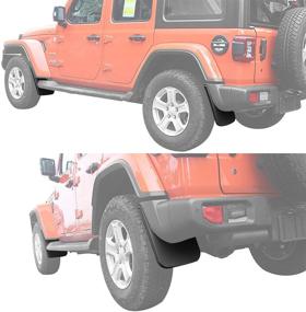 img 3 attached to Комплект арок и защитных козырьков Hooke Road для Jeep Wrangler JL 2018-2021 Sahara Sport Sports (за исключением Rubicon) - высококачественная защита и улучшение стиля. 🚙