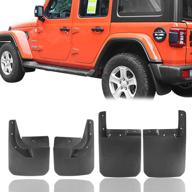 комплект арок и защитных козырьков hooke road для jeep wrangler jl 2018-2021 sahara sport sports (за исключением rubicon) - высококачественная защита и улучшение стиля. 🚙 логотип