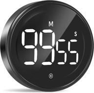 ⏲️ liorque large led digital kitchen timer with easy-clean metal knob, countdown timer for cooking, 3-level volume (mute-90db), magnetic timer for kitchen and classroom, easy operation for kids and elderly logo