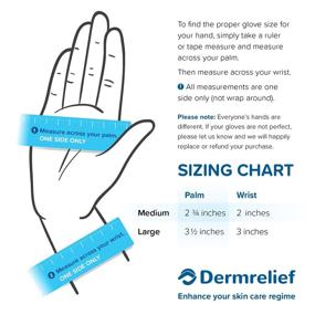 img 1 attached to Dermrelief Cotton Gloves: Beauty, Dry Hands, 🧤 Eczema, Dermatitis & Psoriasis Relief (Large, 3 Pairs)