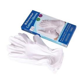 img 3 attached to Dermrelief Cotton Gloves: Beauty, Dry Hands, 🧤 Eczema, Dermatitis & Psoriasis Relief (Large, 3 Pairs)