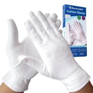 dermrelief cotton gloves: beauty, dry hands, 🧤 eczema, dermatitis & psoriasis relief (large, 3 pairs) logo