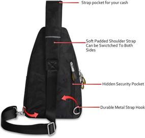 img 1 attached to Backpack Crossbody Lightweight Waterproof Shoulder