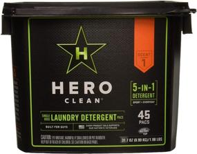 img 4 attached to 🌟 Powerful Hero Clean Laundry Detergent - 45-Count Pack, Emw1693126