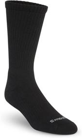 img 4 attached to 🧦 SmoothToe Graduated Compression Socks with Padded Sole - 15-20 mmHg, Crew (Mid-Calf) - 1 Pair, Ultimate Comfort and Support!