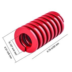 img 2 attached to 8Mm OD 4Mm ID 20Mm Long Medium Load Stamping Compression Mould Die Spring Red 30PCCS