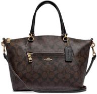 coach women's prairie satchel crossbody bag logo