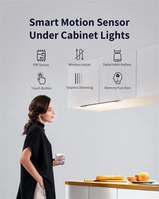 img 3 attached to 🔦 EZVALO LED Closet Light: Rechargeable 48-LED Motion Sensor Light for Cabinets, Wardrobes, and Closets