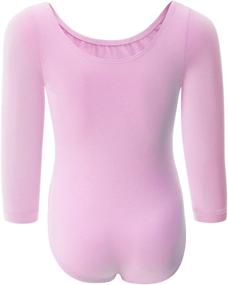 img 1 attached to WEGETIT Toddler Ballet Leotards Sleeve Girls' Clothing