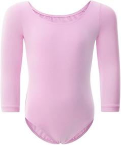 img 2 attached to WEGETIT Toddler Ballet Leotards Sleeve Girls' Clothing