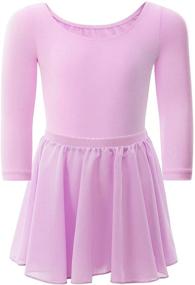 img 4 attached to WEGETIT Toddler Ballet Leotards Sleeve Girls' Clothing