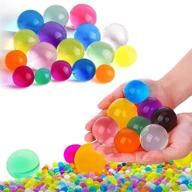 🌈 ultimate water beads kit for kids - 400pcs jumbo & 20000 small - sensory toys, giant gel beads, colorful soft beads, rainbow mix, plant vase filler, home decorations, non toxic logo