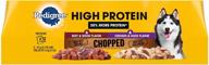 🐶 boost your dog's health with pedigree high protein adult dry & wet canned dog food logo