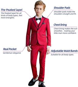 img 3 attached to ELPA ELPA Boys Slim Fit Formal Suits - Dress Your Boy with Style