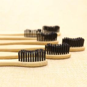 img 2 attached to 🎋 Bamboo Toothbrush Pack of 6 - Hard Bristles for Effective Oral Care