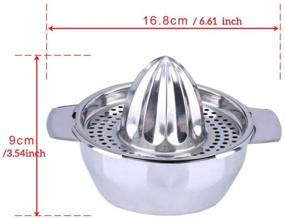 img 3 attached to Stainless Manual Strainer Orange Lemon Grapefruit Capacity