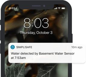 img 2 attached to 🌊 Усовершенствованная система обнаружения наводнений - сигнализация SimpliSafe водного датчика для совместимых систем домашней безопасности нового поколения.