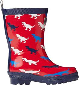 img 4 attached to Hatley Printed Boots Silhouettes Toddler Boys' Clothing