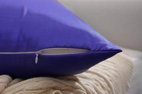 img 2 attached to 🌙 Premium Mulberry Silk Pillowcase - Hidden Zipper, 100% 19 Momme Silk for Hair and Skin, Soft and Breathable, Smooth Silk Pillow Cover (Standard Size 20''×26'', Royal Blue)