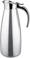 🍶 isosteel tableline va-9345k 1.0l 34oz stainless steel double walled vacuum carafe - dishwasher safe logo