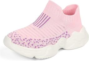 img 4 attached to Dublcea Kids Sneakers: Stylish Slip-on Athletic Shoes for Active Boys and Girls