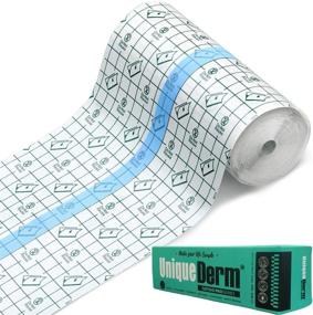 img 4 attached to 🌈 UniqueDerm Waterproof Tattoo Aftercare Bandages Rolls - Healing and Protection for Tattoos, Wounds and Skin - 6 in x 2.2 yd Transparent PU Film