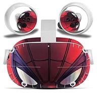 red man vinyl decal skin for oculus quest 2 vr headset and controller - protective accessories for virtual reality logo
