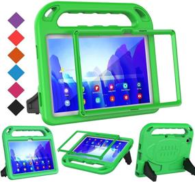 img 4 attached to 📱 BMOUO Kids Case for Samsung Galaxy Tab A7 10.4 2020, Shockproof Handle Stand Case, Green - Built-in Screen Protector, Lightweight - Galaxy Tab A7 10.4" 2020 (SM-T500/T505/T507)