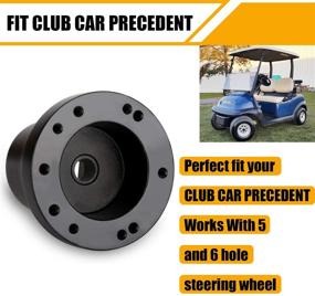 img 2 attached to Club Car Precedent Golf Cart Steering Wheel Adapter Golf Steering Wheel Adapter For Club Car Precedent Golf Cart Steering Wheel Adapter(Black)